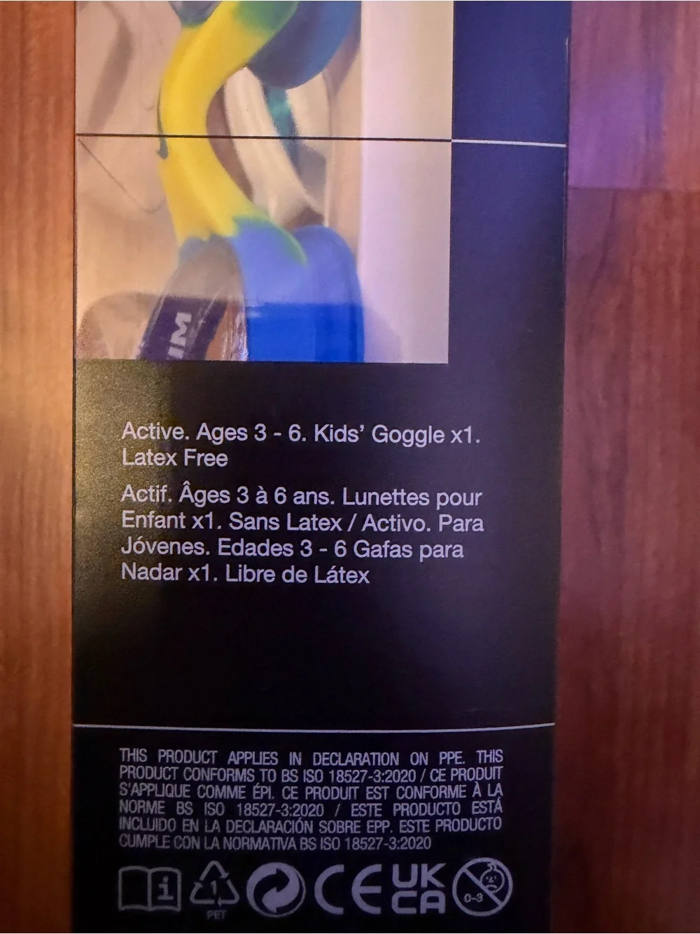 Nike Kids' Swim Goggles in Blue and Yellow